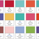 Deja-hue?: Pantone Colors of the Year 2000–2019.